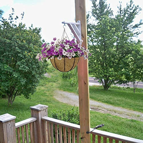 Lesrant Hanging Basket with Artificial Flowers 3