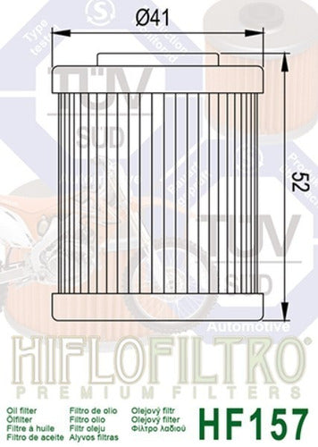 Hiflo Filtro Aceite HF 157 KTM 400 520 Motoshop16 1