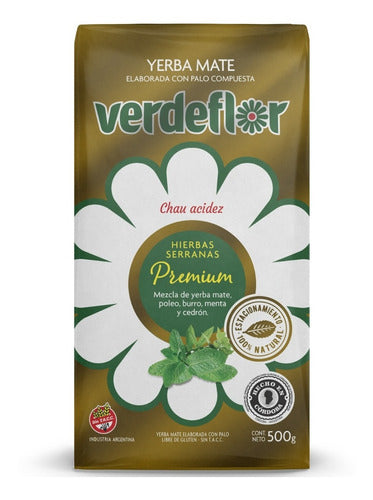 Verdeflor Premium Serranas Herbs Yerba Mate Pack X6 - 500g 1