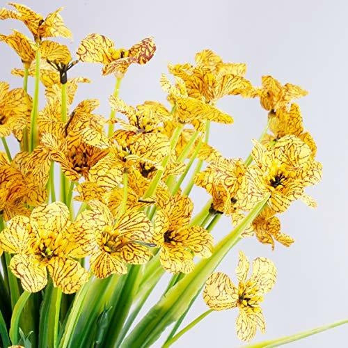 Realistic Artificial Flowers Home Garden Decoration - Yellow 1