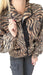 The Look Box Printed Shearling Jacket with Buttons for Women 1