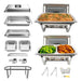 Festa Essential 2 Pack 8qt Rectangular Chafing Dish Buffet S 0