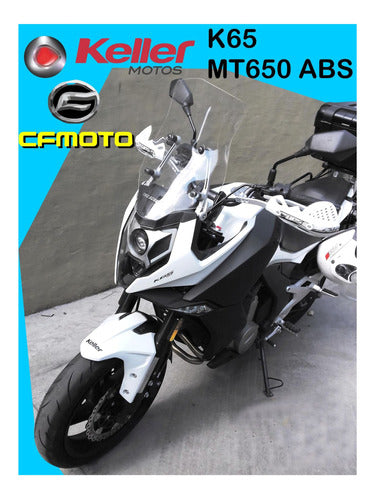 Parabrisa Elevado 46 Cf Moto Mt 650 Keller K65 Motos Cupula 1