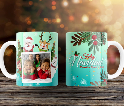 Christmas Mug Templates Designs With Photo Sublimation Pack #TN12 5