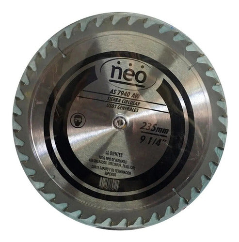 Neo Circular Saw Blade 40 Teeth 235mm 0