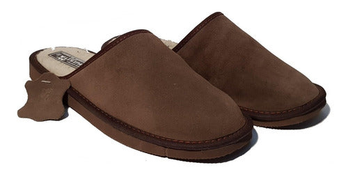 Muisitas Chinelas Pantuflas Hombre Gamuza Corderito Invierno 4