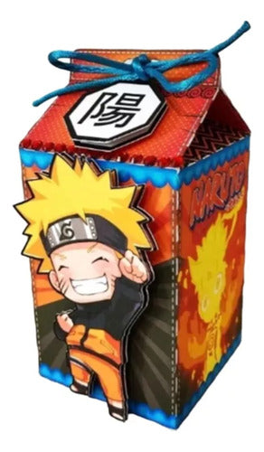 Set of 10 3D Naruto Milk Box Miniatures 0