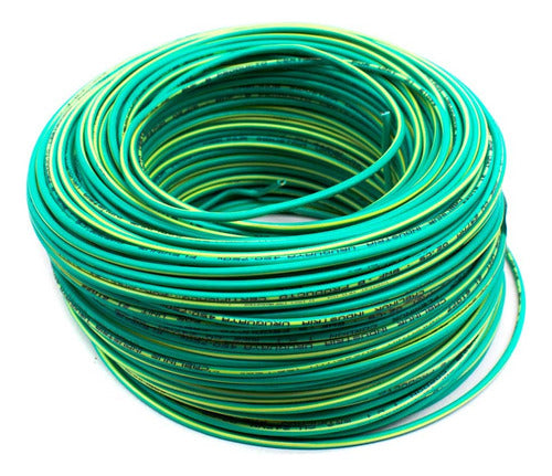 Nido Cable 1x1mm 100mts Verde Con Amarillo Tierra 1 Cond. 0