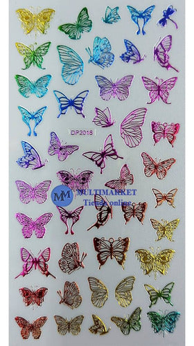 Self-Adhesive Nail Stickers - Butterflies - Nail Art 97