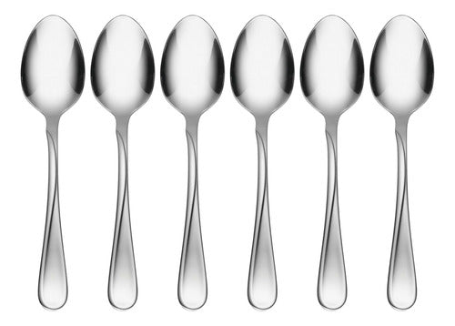 Oneida Stainless Steel Silver Color Teaspoons Set of 6 0