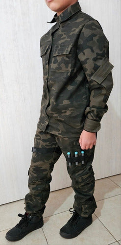 Ryna Disfraces Camouflage Soldier Costume for Boys Size 10/12 7