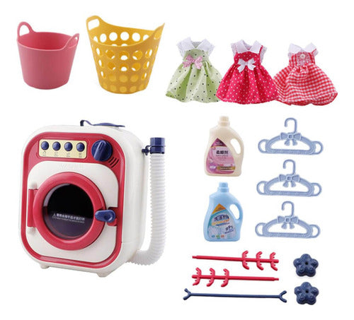 By El Rey Set X17 Ps Mini Washer with Music and Doll Accessories 0