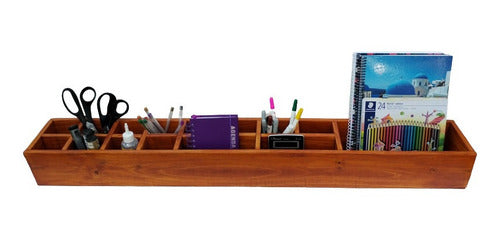 Family Wood Organizer Desktop, Pen Holder, Pencil Holder 0