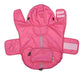 Frenchie Mini Couture Pink Waterproof Dog Raincoat 3