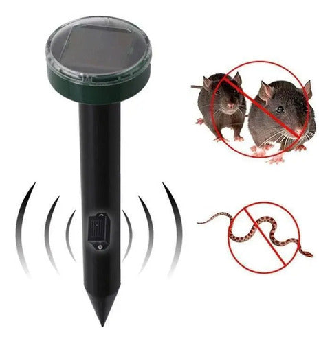 Renkai Solar Ultrasonic Repellent Stake for Mosquitoes & Rats UV 0