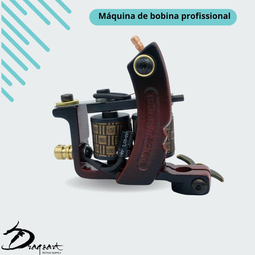 Máquina De Tatuagem Bobina Vinho 4