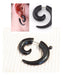 Acrylic Steel Spiral Fake Expander Horn Earrings Piercing 3-4 cm 23