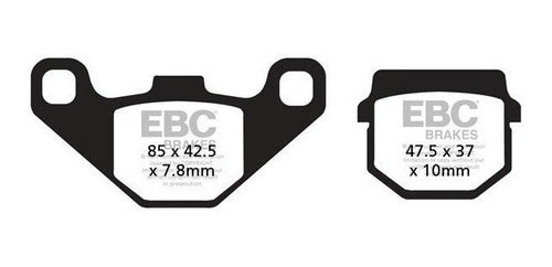 EBC Brakes SFA Series Organic Scooter Pads for Adly SF 50 Silver Fox 50 1