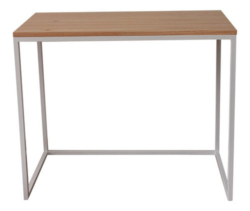 Mas Espacios Industrial Desk Iron and Melamine Wood Yaco 100 cm 0