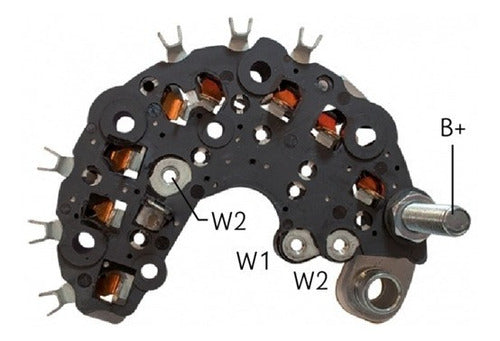 SUNTEX Plaqueta Rectificadora Alternador T/valeo 593174 Renault Peu 0