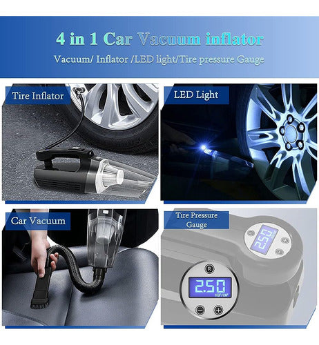 Fahuac 4-in-1 Car Vacuum Tire Inflator - A 1