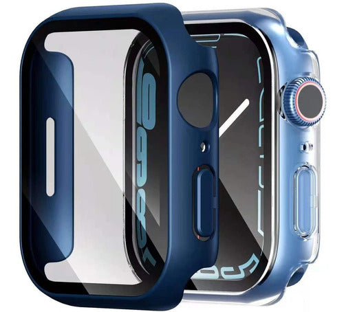 Wumigoo Funda Con Vidrio Templado Apple Watch Series 7 45mm Pack 2 0