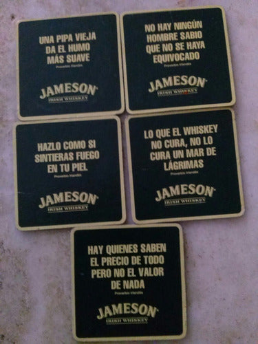 5 Posavasos Whisky Jameson Doble Faz 2