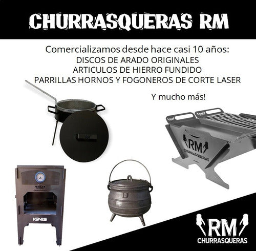 RM Churrasqueras Cast Iron Lid for 30cm Pan 7