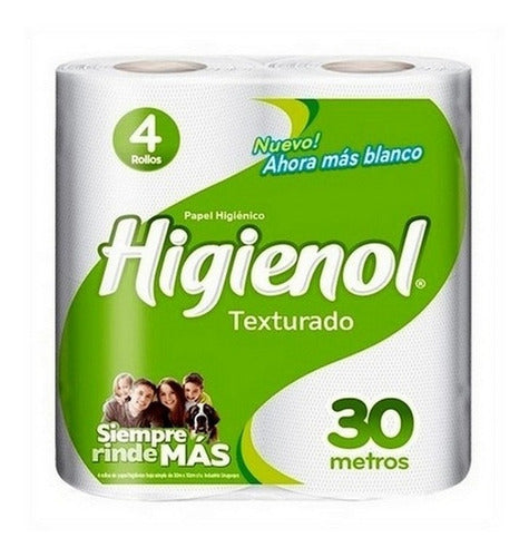 Papel Higienico Higienol Texturado 30mts X 4/12 0