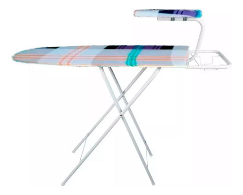 Safari Large Ironing Board with Reinforced Steel Frame and Iron Holder 2