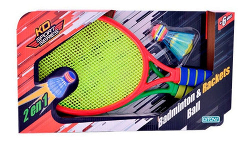 Ditoys Badminton Rackets & Ball Set Ploppy 692178 0