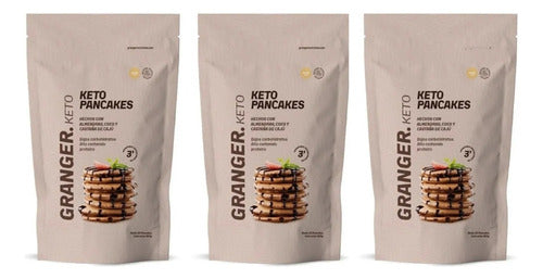 Keto Pancakes Granger X400g 16 Pack Almond Flour Cashew Protein x3 0