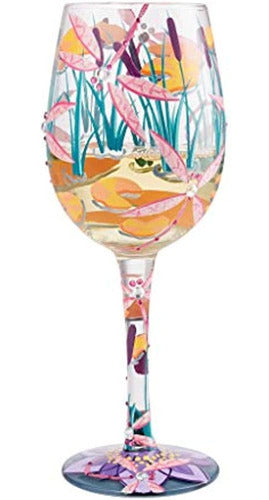 Enesco Lolita Dragonfly Magic Wine Glass 1