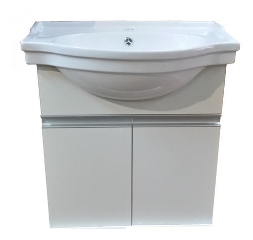 Bathroom Furniture Brand Mueble Colgante De 60 Cm. Con Bacha De Loza 0