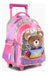School Backpack with LED Light and Extendable Cart 18" 25