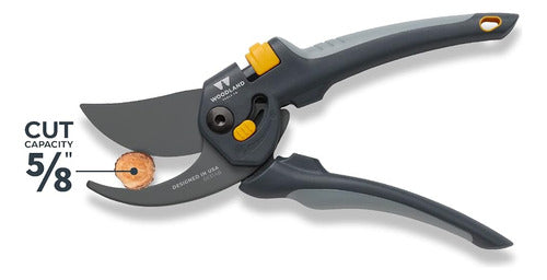 Woodland Tools Co. Adjustable Bypass Pruning Shears 1