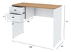 Writing Desk Center Shelf Evo White Paradise 100cm Width 5