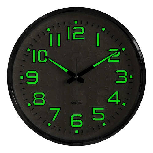 Plumeet 13" Silent Wall Clock with Night Light 0