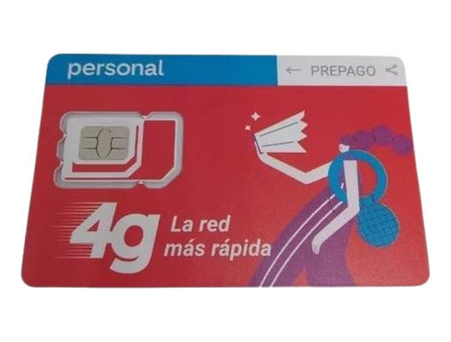 Personal Prepaid 4G SIM Card Total Connection Always 4