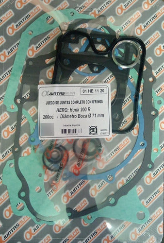 Alfa Complete Gasket Set Hero Hunk 200r - BMD Motos 1