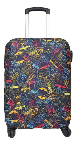 Explore Land Stamp XL Luggage Cover 0