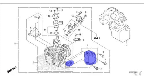 MFI Hybrid Sensor Butterfly TPS Honda CB 250F CB 300F Newtwister 1