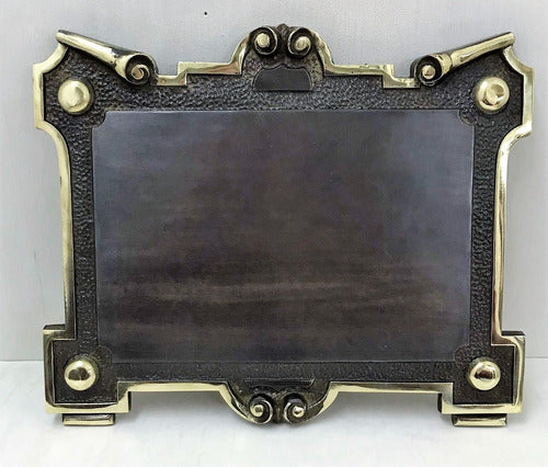 El Carnet Plástico Bronze Plaque with Engraving Included 1