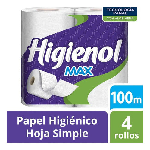 Papel Higienico Higienol Max 100mts X4rollos (bultox5) 1