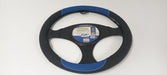 Goodyear Black/Blue Leather Steering Wheel Cover 38 cm GY-5585 1