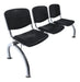 Mobilarg Tandem X3 Waiting Room Chair - Grey Metal Frame 1