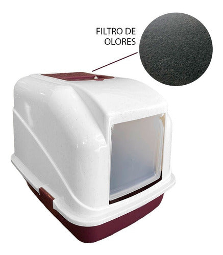 Litera Jumbo Cat Litter Box with Odor Filter and Scoop 3