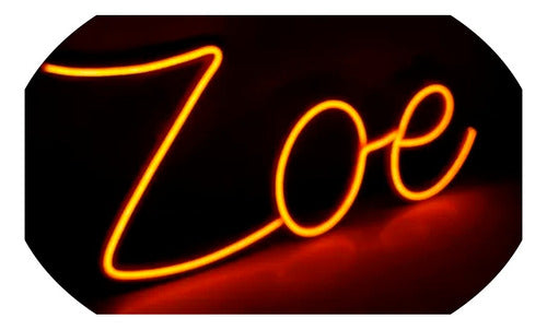 Safari Publicidad Zoe Neon LED Sign / Names / Events / Birthdays 0