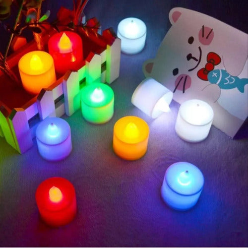 Mercadoflash Set of 3 Multicolor LED Candles - Portable Party Souvenir 4