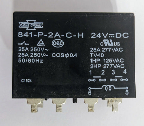 Relé Relay 841-p-2a-c-h 24v Dc Usado - Estado Impecable 0